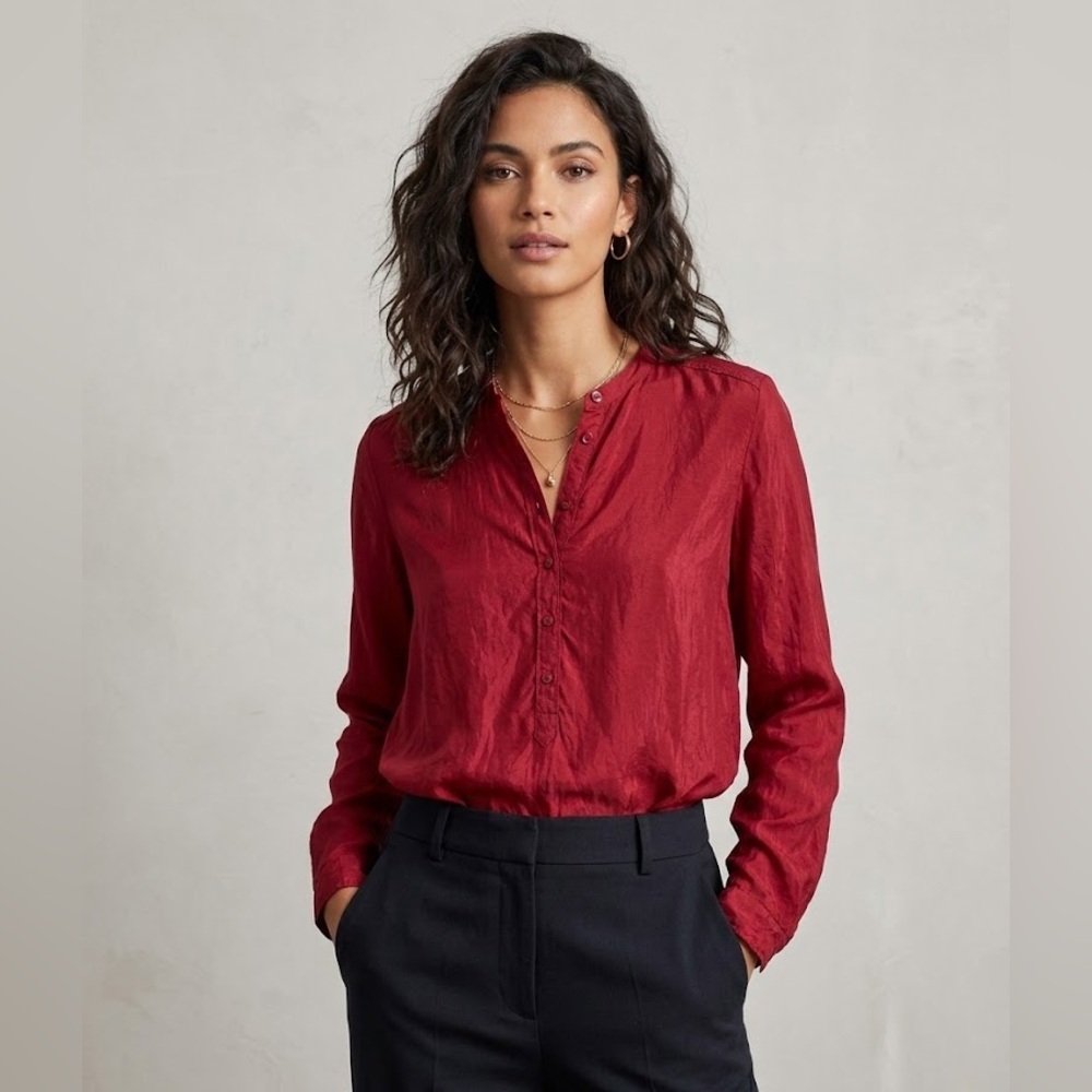 Calypso St. Barth Silk Blouse | Size Small